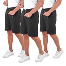 Kit 3 Bermudas Masculina Tactel Liso Academia Treino com Bolso – Traseiro Clássico